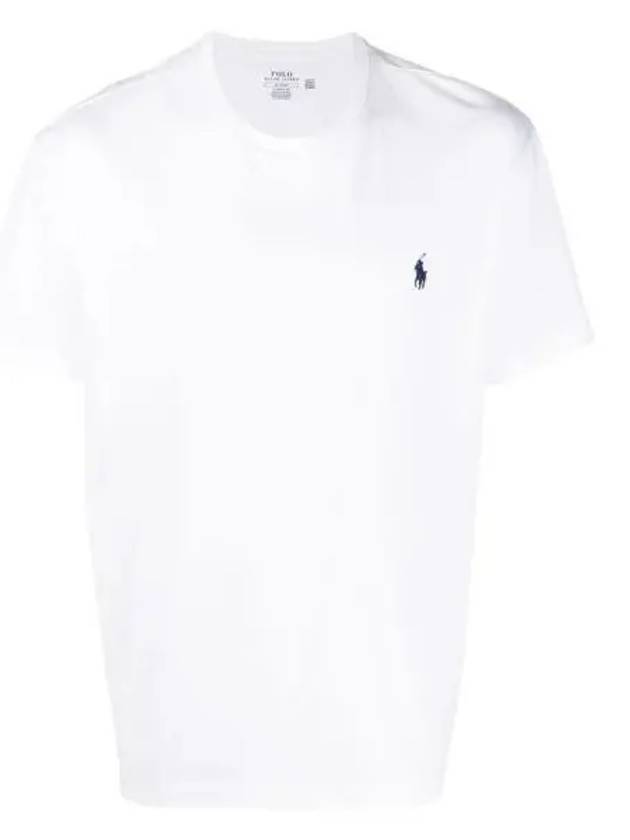 Men's Embroidery Logo Pony Classic Fit Short Sleeve T-Shirt White - POLO RALPH LAUREN - BALAAN 2