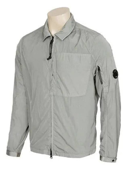 Lens Wappen Chrome R Overshirt Zip Up Jacket Grey - CP COMPANY - BALAAN 2