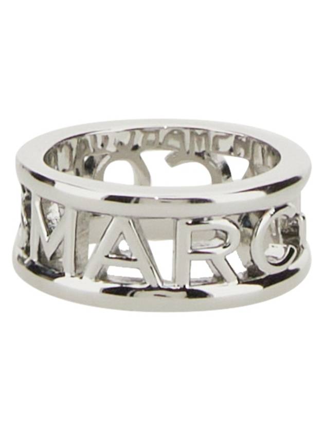 Logo Monogram Ring Silver - MARC JACOBS - BALAAN 3