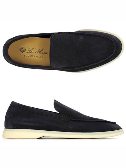 Summer Walk Suede Loafers Black - LORO PIANA - BALAAN 2