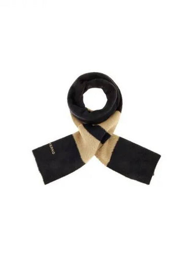 Men s Color Block Hair Scarf Black 270016 - HERNO - BALAAN 1