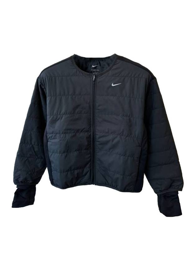 Women's Therma Fit Swift Running Zip-Up Jacket Black - NIKE - BALAAN 1