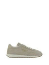 Rank Suede Low Top Sneakers Grey - PRADA - BALAAN 2