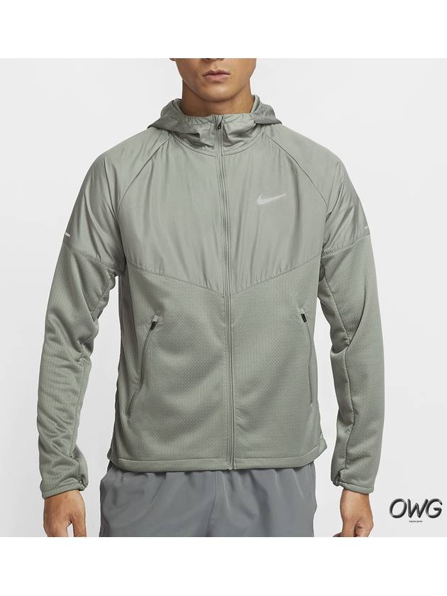 Spear Miler Therma Fit Water Repellent Track Jacket Dark Stucco - NIKE - BALAAN 3