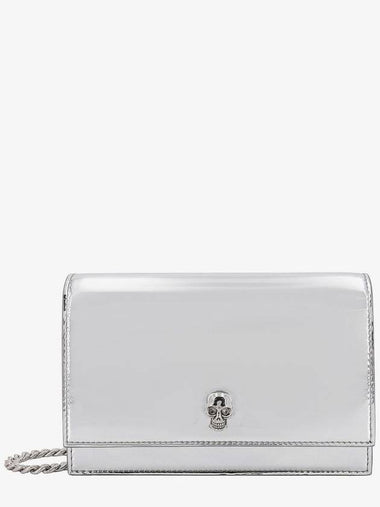 24 ss patent leather shoulder bag WITH Iconic FRONTAL Skull 6130881LYEE1402 B0650126648 - ALEXANDER MCQUEEN - BALAAN 1