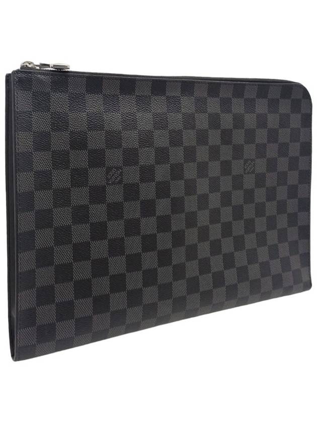 Women s N64437 Damier Graphite Pochette Jour GM Clutch Bag - LOUIS VUITTON - BALAAN 2