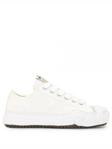 A05FW702 white Hank OG sole canvas low top sneakers - MIHARA YASUHIRO - BALAAN 1