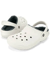 Classic Lined Clog Sandals White - CROCS - BALAAN 5