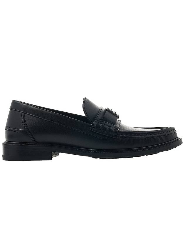 FF Square Leather Loafers Black - FENDI - BALAAN 3