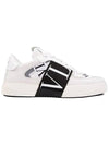 Logo Band VL7N Calfskin Low Top Sneakers Black White - VALENTINO - BALAAN 2