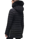 Women's Roselan Hooded Padded Black Fur Black - MOOSE KNUCKLES - BALAAN 3