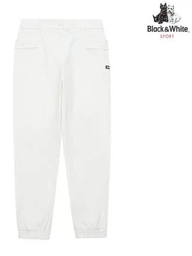 Out Pocket Jogger Pants 5904LZSSWHITE - BLACK&WHITE - BALAAN 1