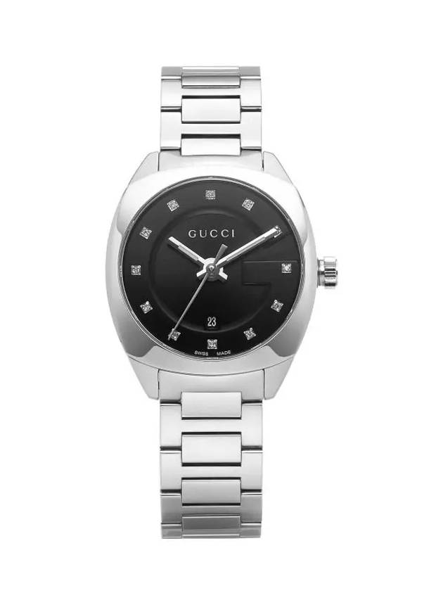 Women G Timeless Black Dial Metal Watch Silver - GUCCI - BALAAN 3