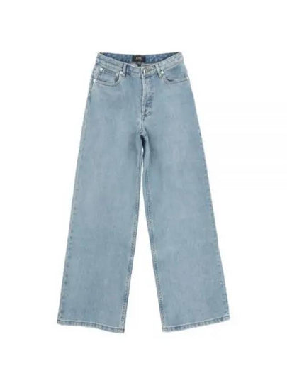 Elizabeth Wide Jeans Stone Washed Indigo - A.P.C. - BALAAN 2