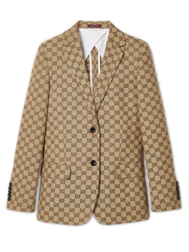 Interlocking G Jacket Beige Ebony - GUCCI - BALAAN 2