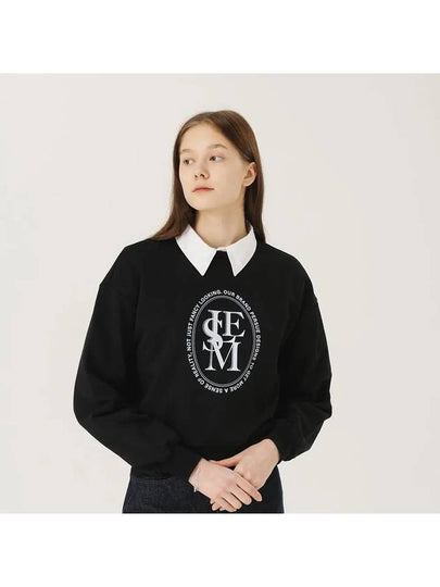 LESM Two Lines Logo Sweatshirt Black - LE SOLEIL MATINEE - BALAAN 2