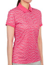 Golf Tour Tech Print Polo GWJT08086 S188 Women's Tour Tech Print Polo - J.LINDEBERG - BALAAN 4