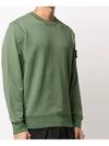 Garment Dyed Cotton Crewneck Sweatshirt Khaki - STONE ISLAND - BALAAN 4