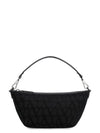 Toile Iconographe Fabric Leather Shoulder Bag Black - VALENTINO - BALAAN 1