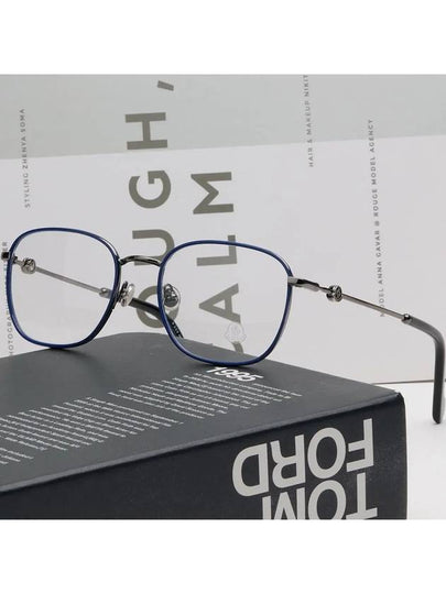 Glasses frame ML5108 008 square blue windsor rim - MONCLER - BALAAN 2