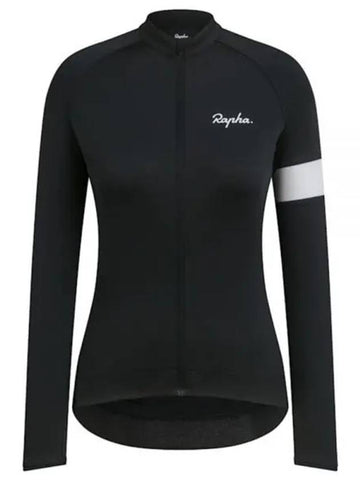 WOMEN'S CORE LONG SLEE REVE JERSEY WJC02LSBLW Women's Core Long Sleeve Jersey - RAPHA - BALAAN 1