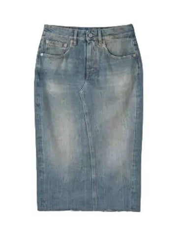 MM6 Midi Denim Skirt Blue Sand Women s - MAISON MARGIELA - BALAAN 1