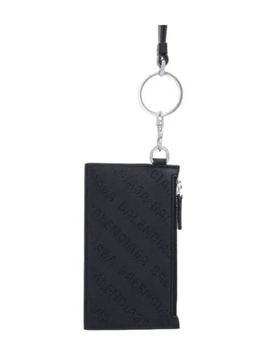 keyring card holder black - BALENCIAGA - BALAAN 1