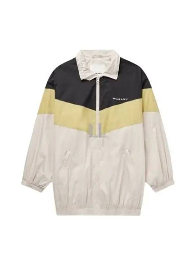 Brad Embroidered Logo Oversized Track Jacket White - ISABEL MARANT - BALAAN 2