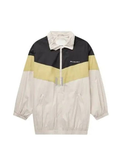 Brad Embroidered Logo Oversized Track Jacket White - ISABEL MARANT - BALAAN 2