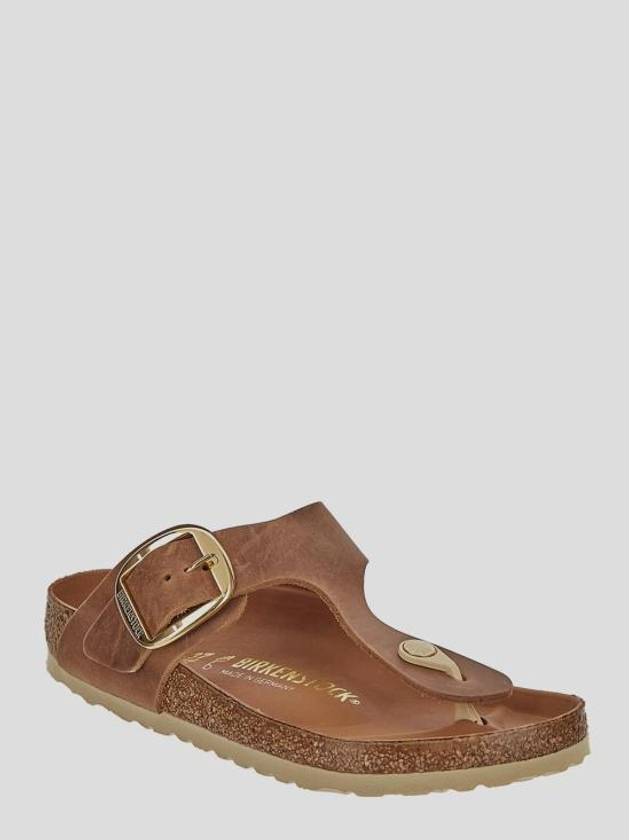 Gizeh Leather Flip Flops Brown - BIRKENSTOCK - BALAAN 3