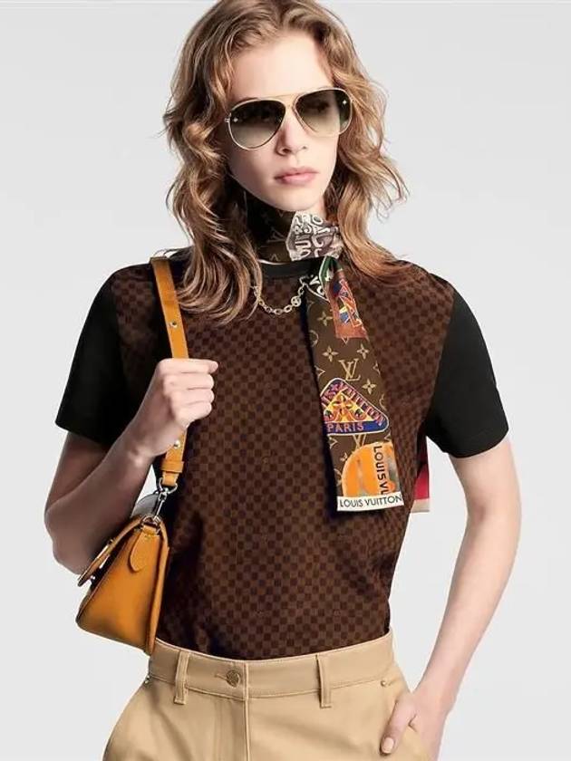 Elysee Palace Hotel Scarf Brown - LOUIS VUITTON - BALAAN 6