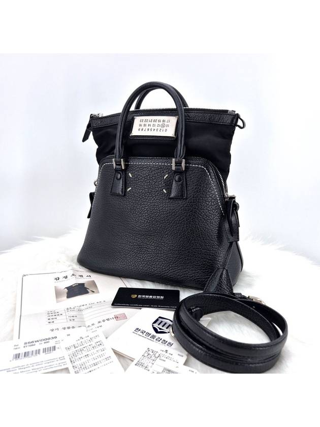 5ac small tote bag cross black - MAISON MARGIELA - BALAAN 3