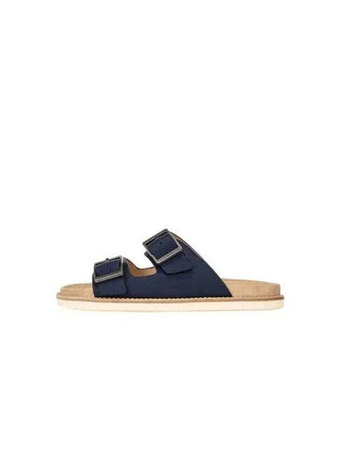 10 epoint Men s Grainy Leather Urban Slide Navy 270304 - BRUNELLO CUCINELLI - BALAAN 1