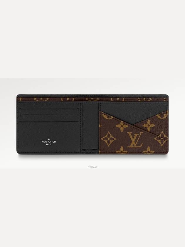 Multiple Half Wallet Brown Black - LOUIS VUITTON - BALAAN 5