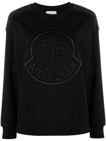 Long Sleeve T Shirt 8G00042 899U5 999 Black - MONCLER - BALAAN 1