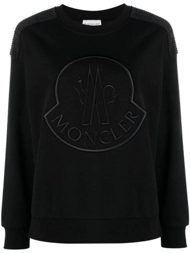 Long Sleeve T Shirt 8G00042 899U5 999 Black - MONCLER - BALAAN 1