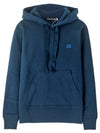 Ferris Face Patch Hoodie Blue - ACNE STUDIOS - BALAAN 2