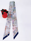 Precious Paradise Twilly Scarf Gris Perle - HERMES - BALAAN 3