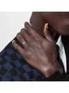 LV Spike Ring Silver 925 Black M1534M - LOUIS VUITTON - BALAAN 3