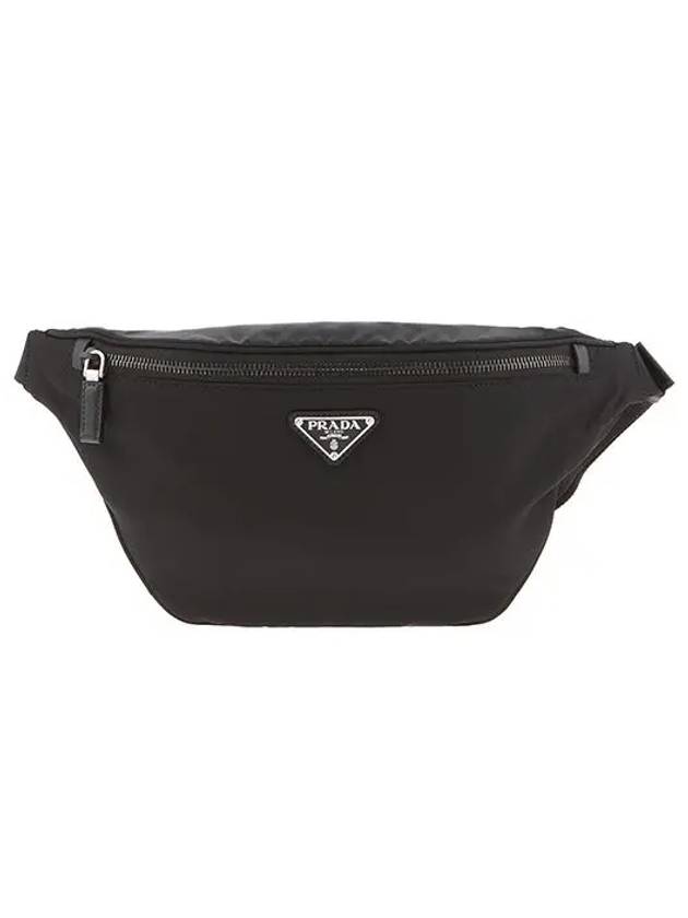 Logo Re-Nylon Fabric Belt Bag Black - PRADA - BALAAN 3