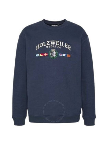 Holzweiler Men's Dk. Blue Fleece Cooper Regatta Hoodie, Size Small - HOLZWEILER - BALAAN 1