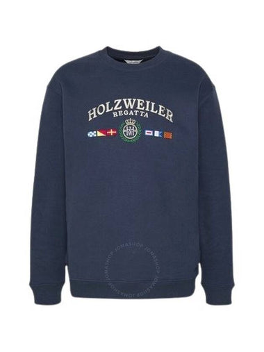 Holzweiler Men's Dk. Blue Fleece Cooper Regatta Hoodie, Size Small - HOLZWEILER - BALAAN 1