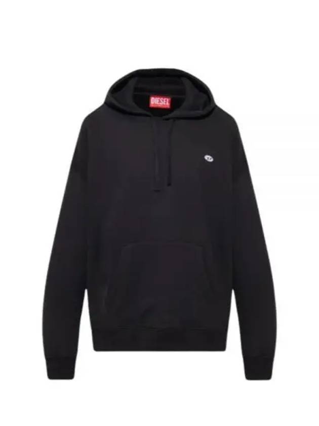 S Rob Doval PJ Oval D Patch Hoodie Black - DIESEL - BALAAN 2