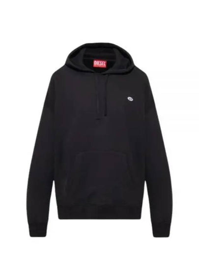 S Rob Doval PJ Oval D Patch Hoodie Black - DIESEL - BALAAN 2