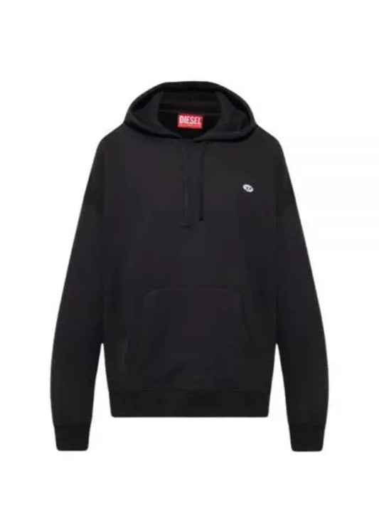 S Rob Doval PJ Oval D Patch Hoodie Black - DIESEL - BALAAN 2