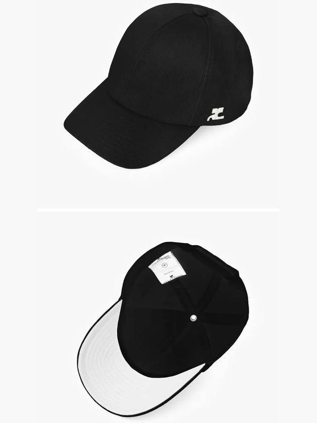 Courr ges 124ACT033 CO0024 9999 Logo embroidered ball cap - COURREGES - BALAAN 3