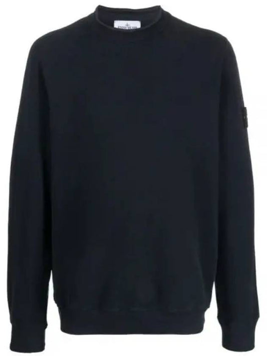 Stretch Cotton Fleece Mock Turtleneck Sweatshirt Navy - STONE ISLAND - BALAAN 2