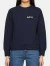 Women's Chest Small Logo Long Sleeve Sweatshirt Navy - A.P.C. - BALAAN 2