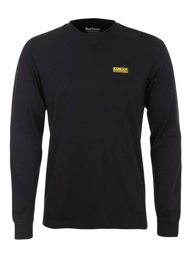 Logo Essential Cotton Long Sleeve T-Shirt Black - BARBOUR - BALAAN 1