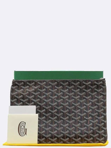 Black brown color SENAT Sena MM clutch - GOYARD - BALAAN 1